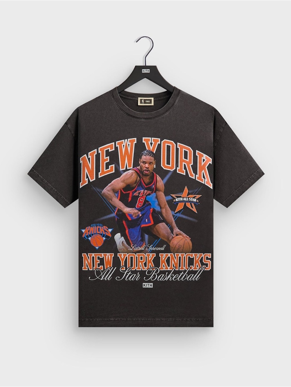Kith for NBA All-Star New York Knicks Latrell Sprewell Vintage Tee Size XL Black